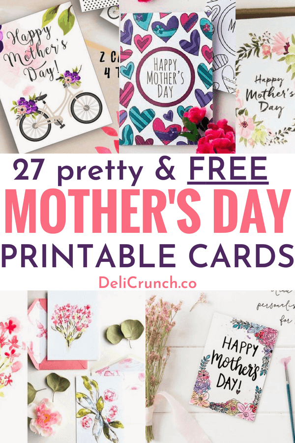 27 Pretty (Free) Mother's Day Printable Cards