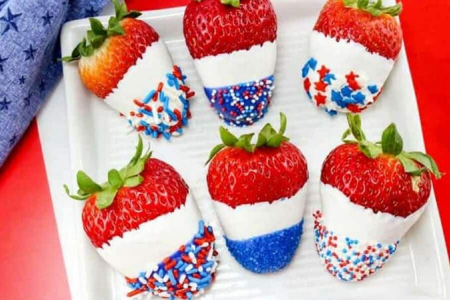 4th of july desserts fruit - red white and blue recipes #desserts #4thofjuly #fourthofjuly #patrioticfood #recipes #food #cakes #cupcakes #americanflagdesserts #cookies #icecream #pies #fruitpizza #marshmallows #popcorn #donuts #sweets #treats #snacks