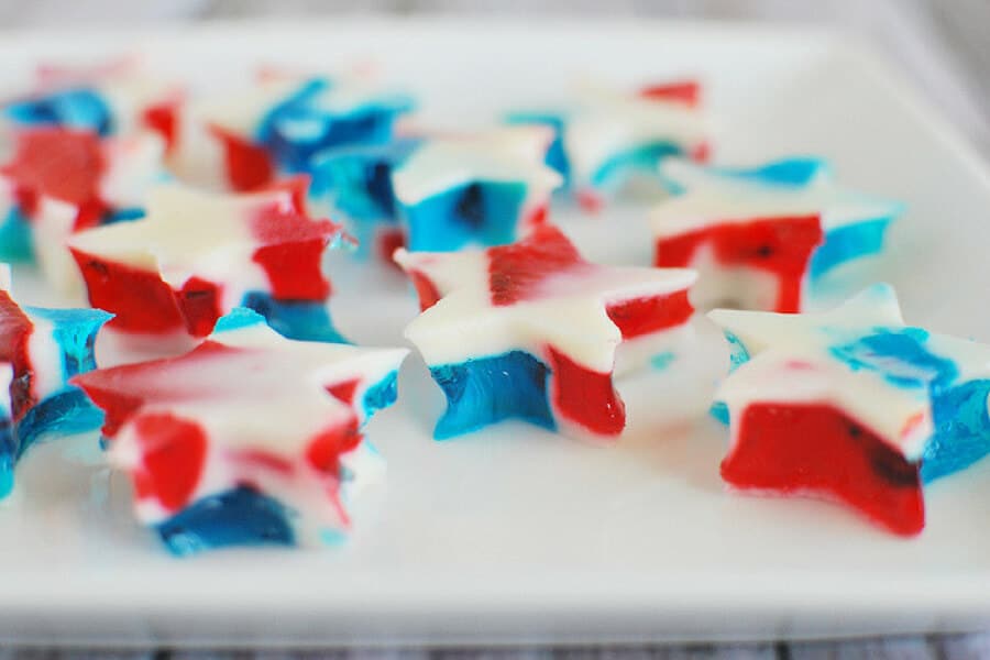 4th of july desserts jello - red white and blue recipes #desserts #4thofjuly #fourthofjuly #patrioticfood #recipes #food #cakes #cupcakes #americanflagdesserts #cookies #icecream #pies #fruitpizza #marshmallows #popcorn #donuts #sweets #treats #snacks