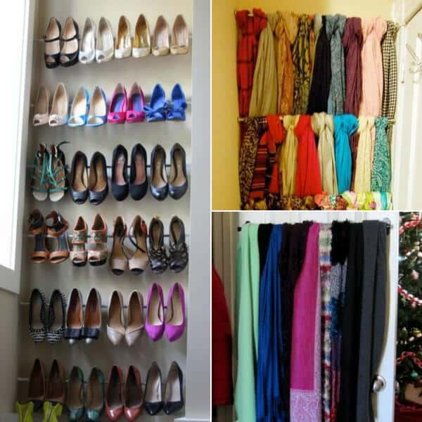 diy closet organization ideas on a budget for small spaces and apartment #DIY #closetorganizations #lifehacks #smallspace #organizingtips