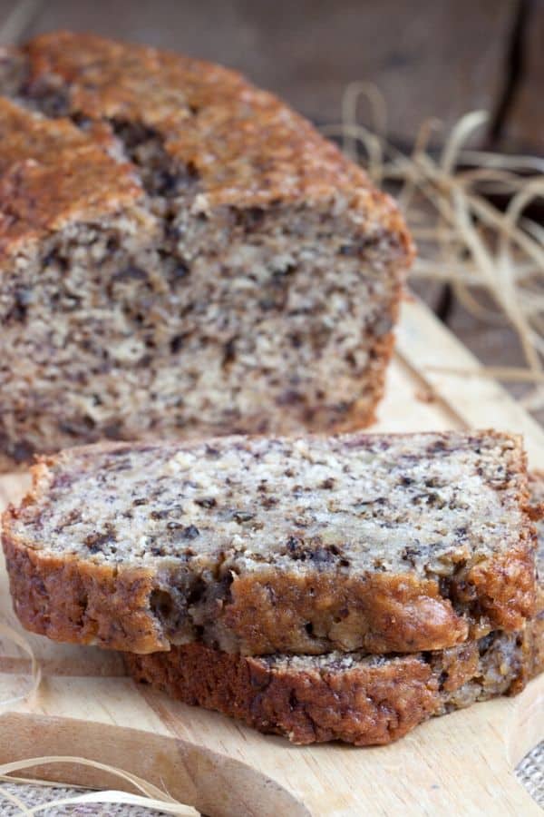 The Best Low Carb Banana Bread Recipe- nut free and gluten free