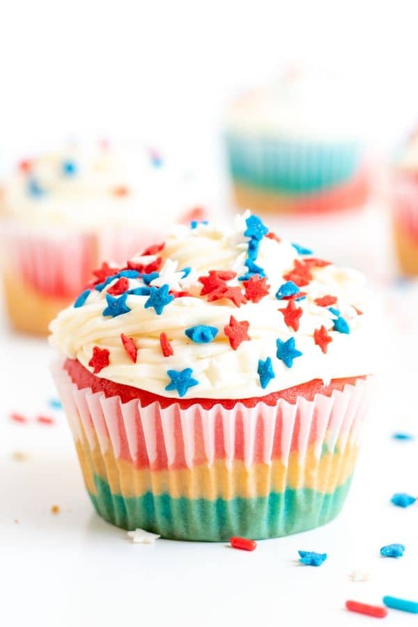cupcakes red white and blue