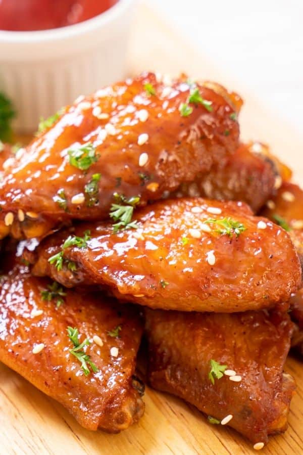 Baked Chicken Wings Recipe In Bbq Sauce And Honey Delicrunch Recipes