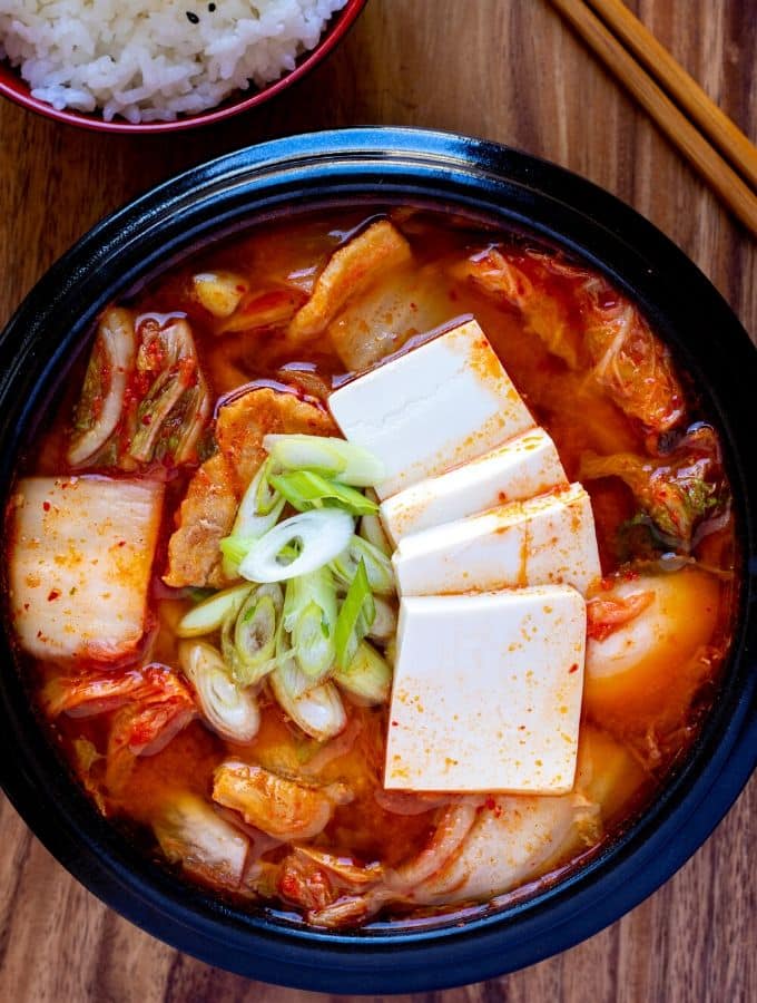 How to make the Kimchi Tofu soup?