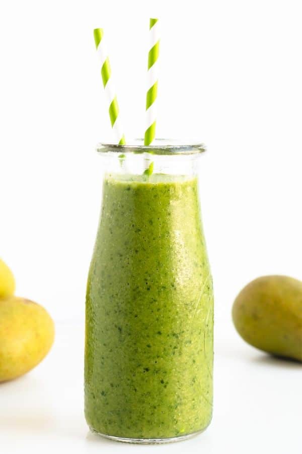mango green smoothie drink