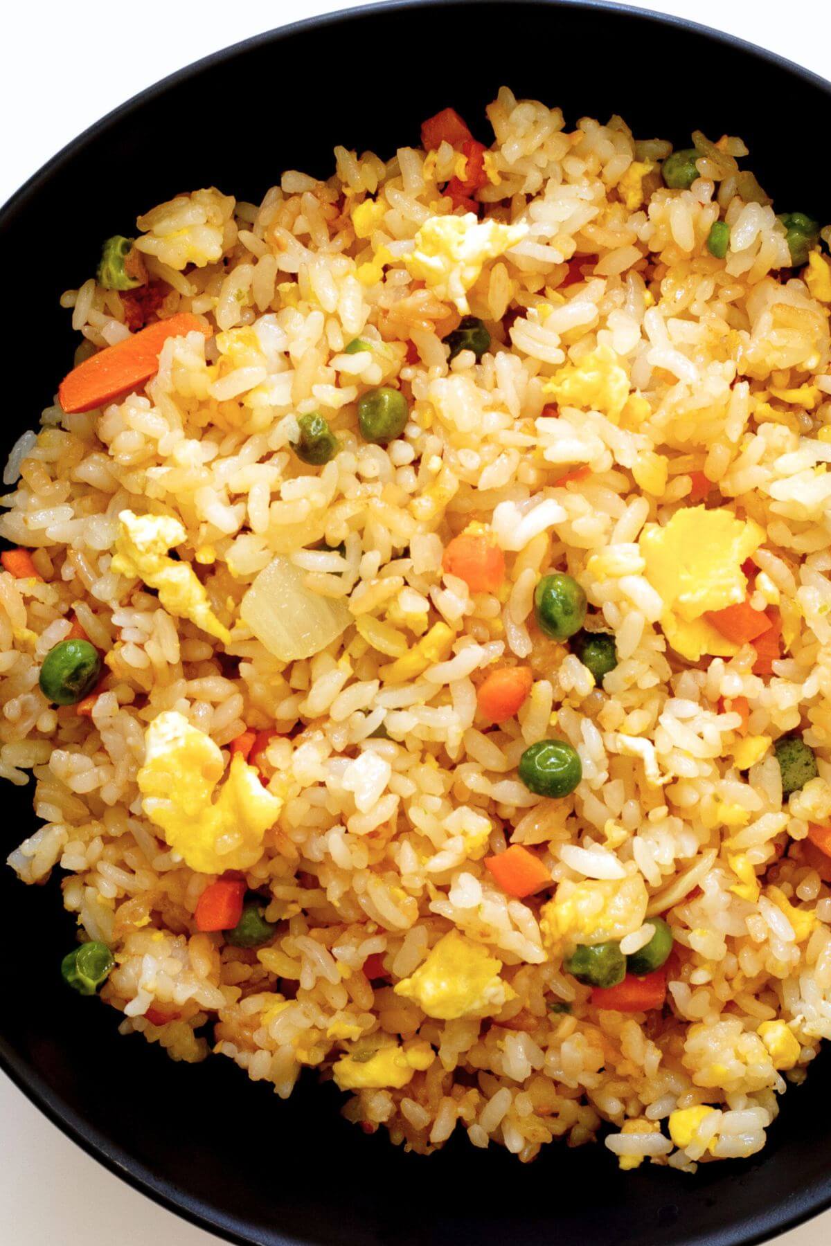 egg fried rice in a bowl