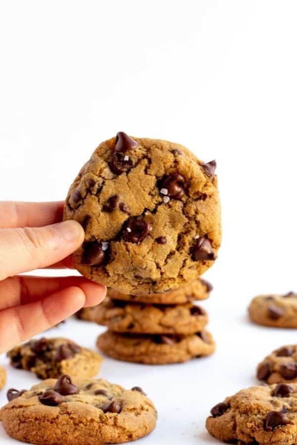 gluten free chocolate chip cookies brown butter