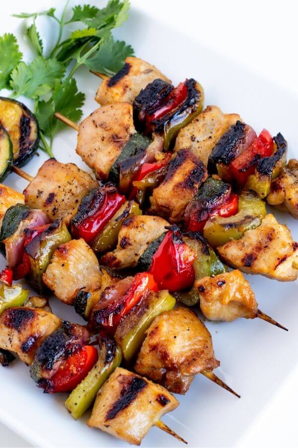 grilled chicken kabobs with vegetables 2