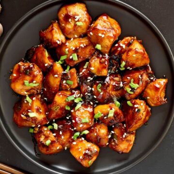 teriyaki chicken on a plate