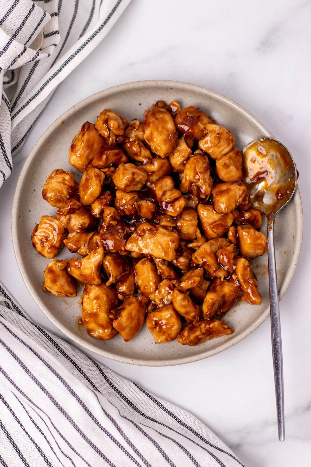 teriyaki chicken on a plate