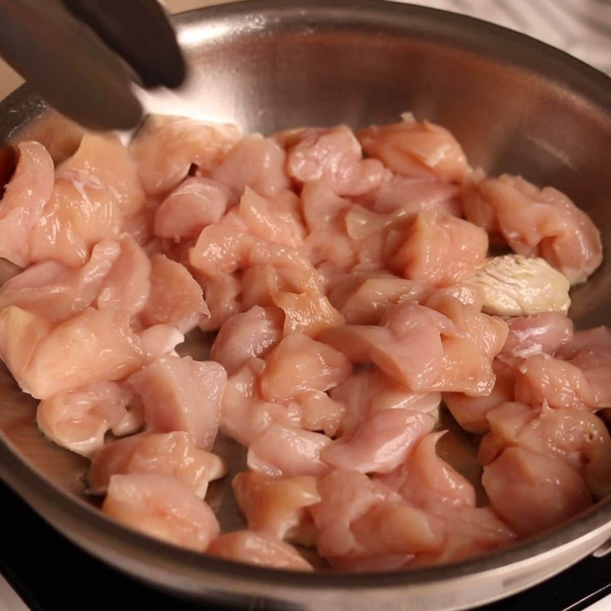 teriyaki chicken step 2. brown the chicken.