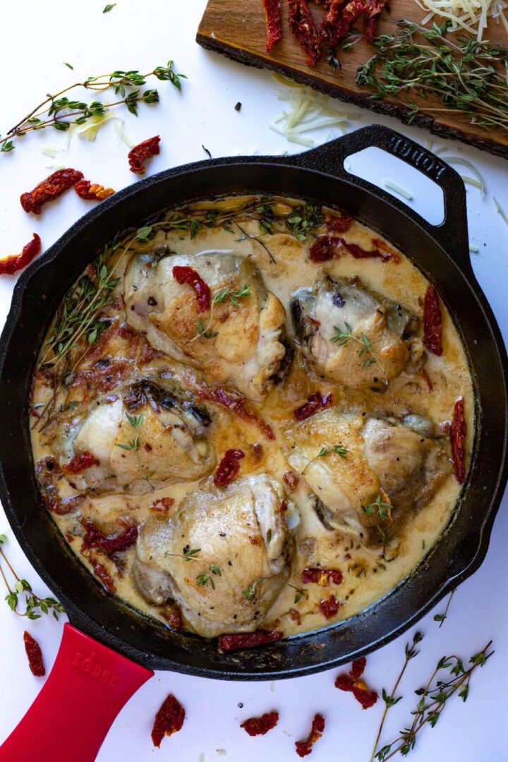 marry me chicken recipe on a skillet