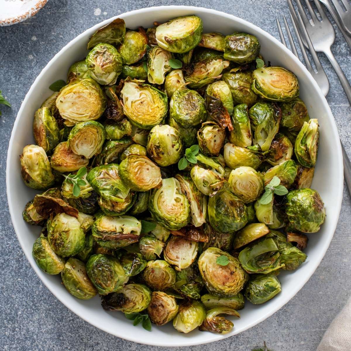 Crunchy Air Fryer Brussels Sprouts