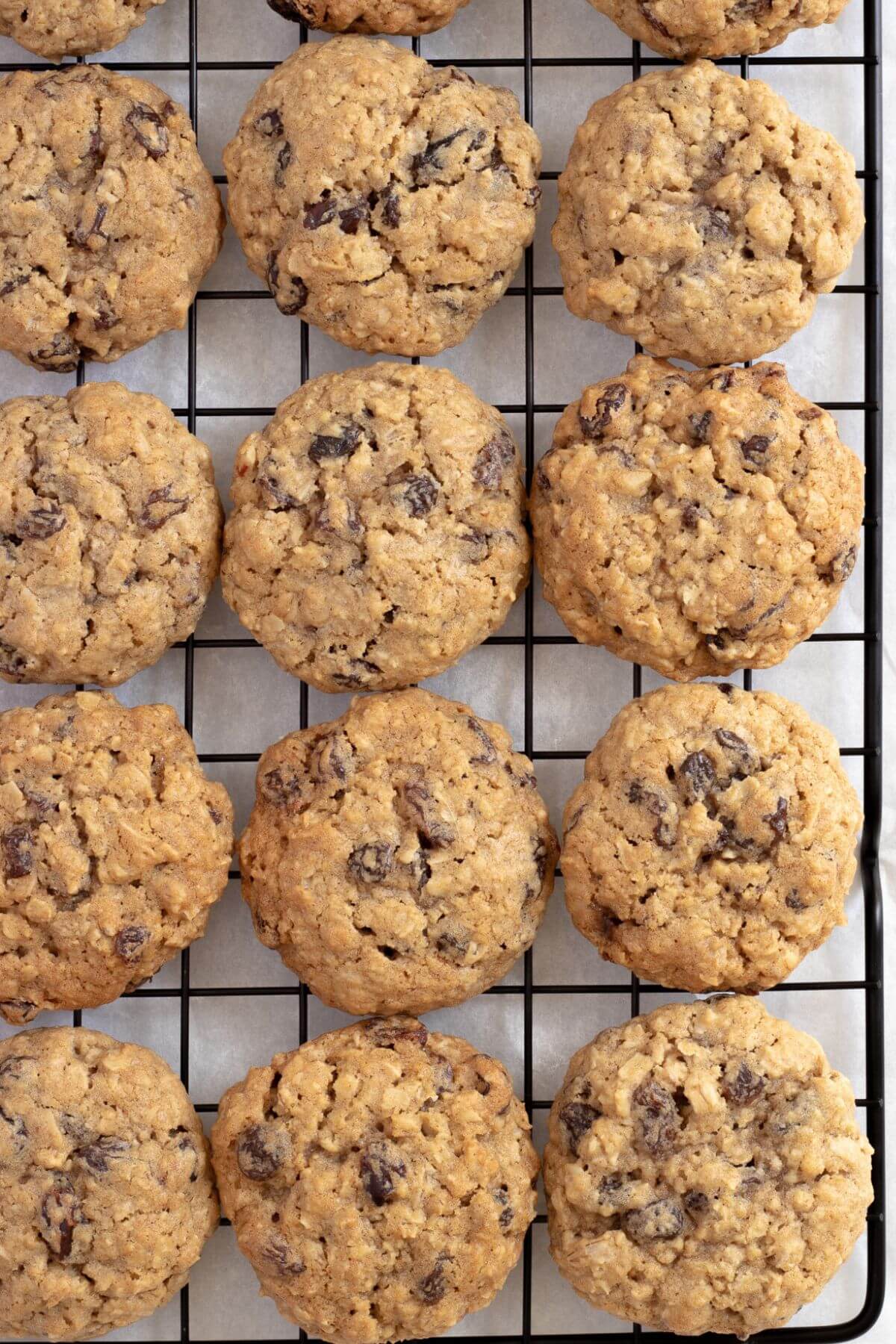 soft and chewy oatmeal raisin cookies