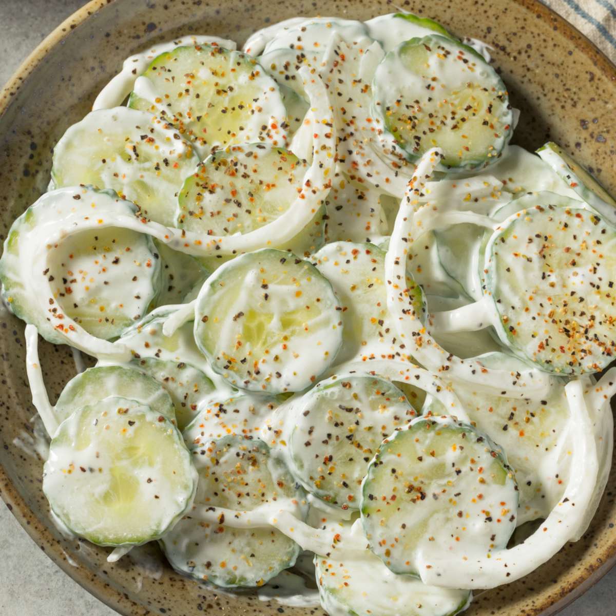 creamy cucumber salad