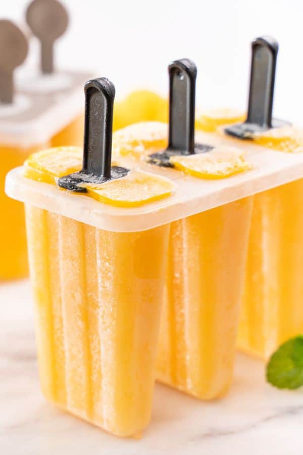 homemade mango popsicles recipe with only 4 ingredients