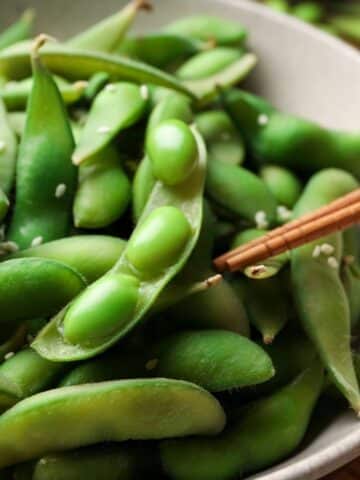 boiled edamame - Asian Side Dishes
