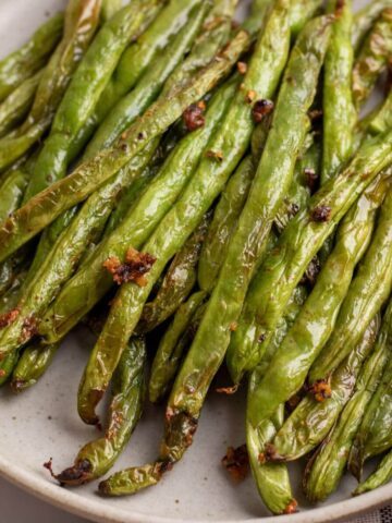 blistered air fryer green beans