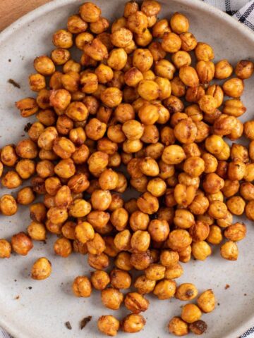 crispy air fryer chickpeas