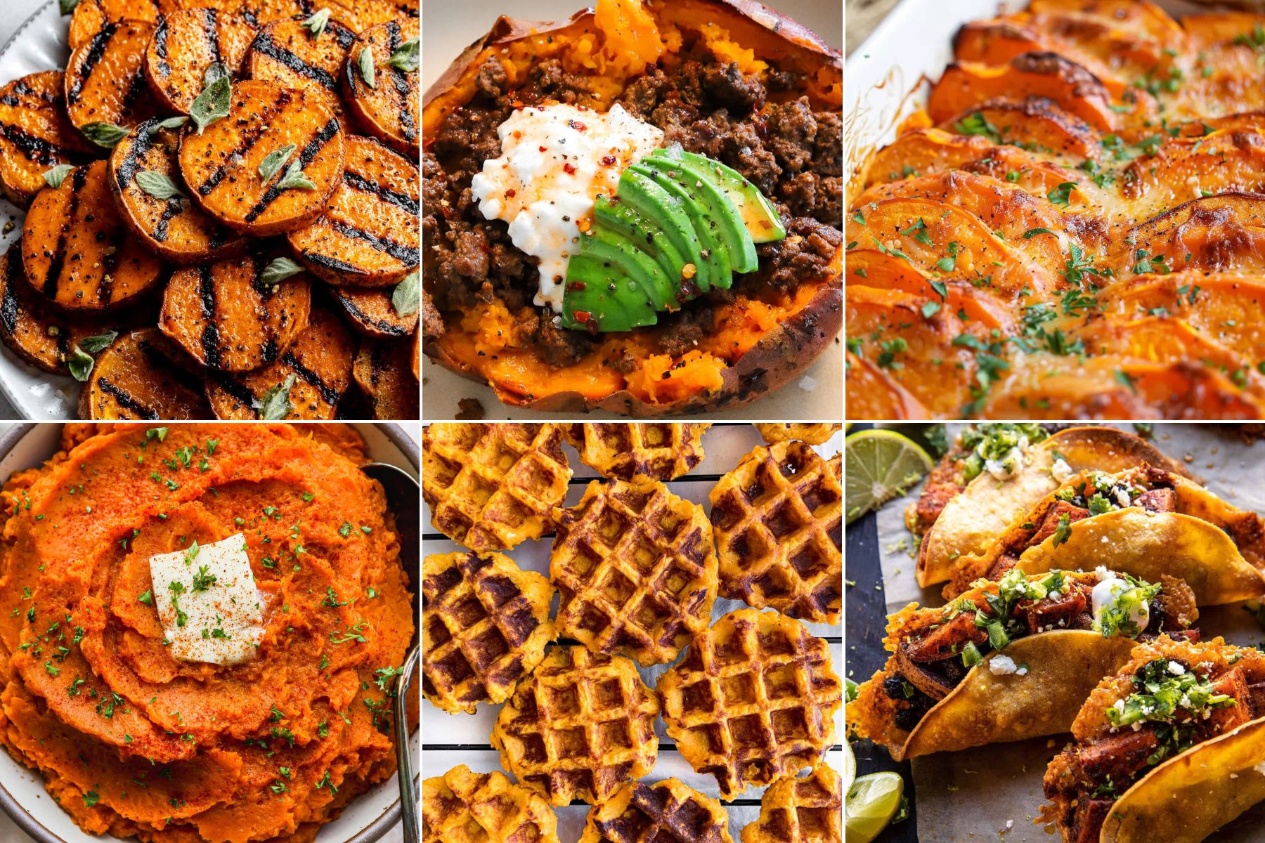 a collection of easy sweet potato recipes