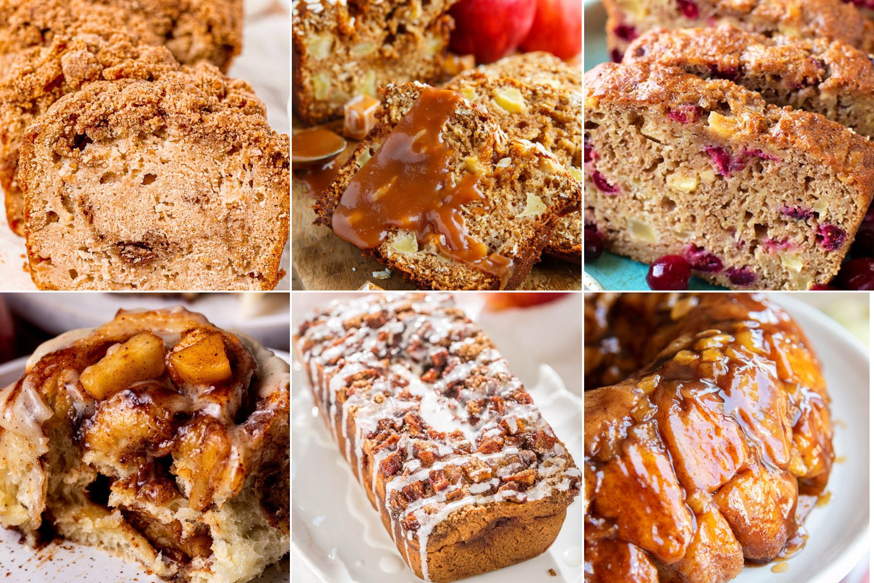 a collection of easy apple bread recipes