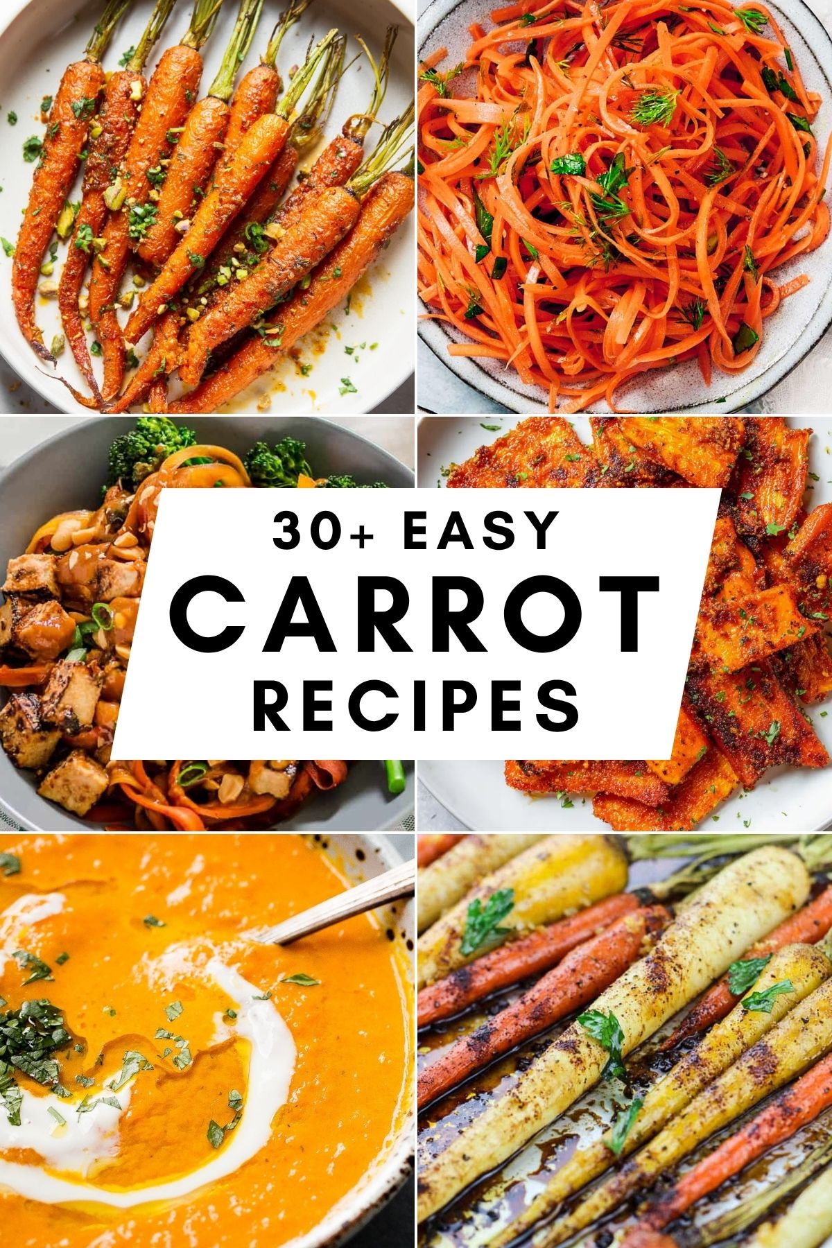 EASY CARROT RECIPES COLLAGE